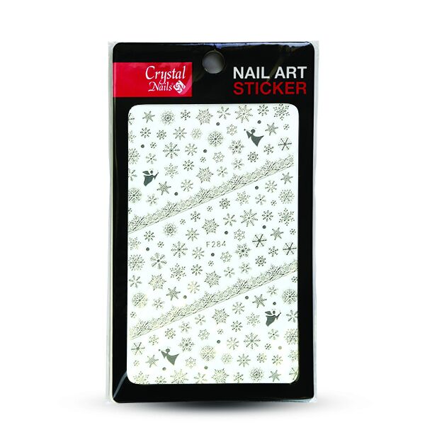 Nail Sticker #F284 Silver Snowflake